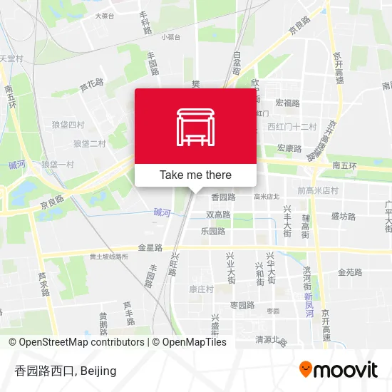 香园路西口 map