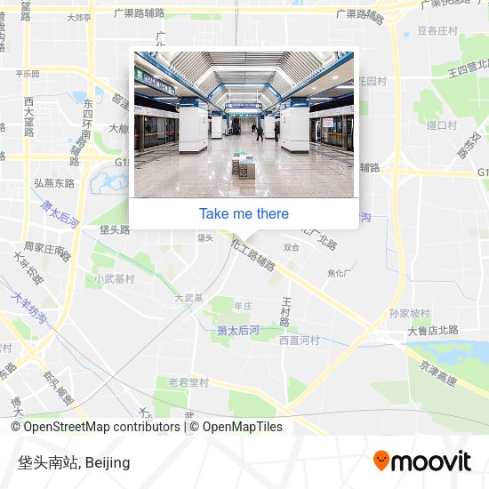 垡头南站 map