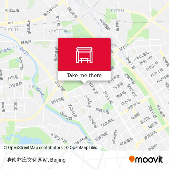 地铁亦庄文化园站 map