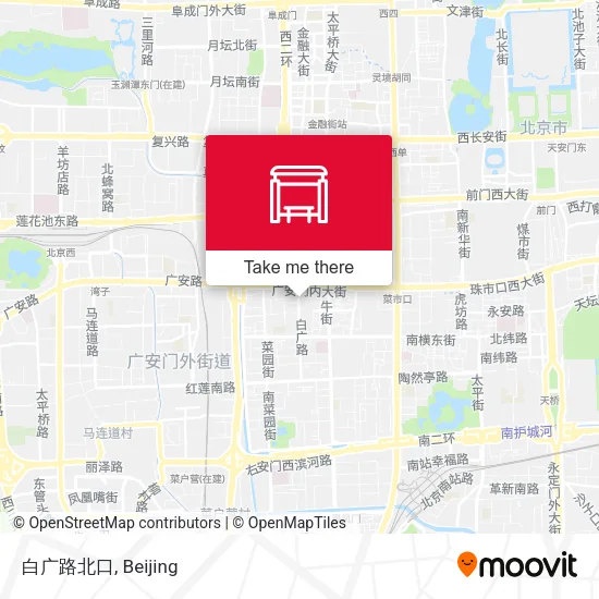 白广路北口 map
