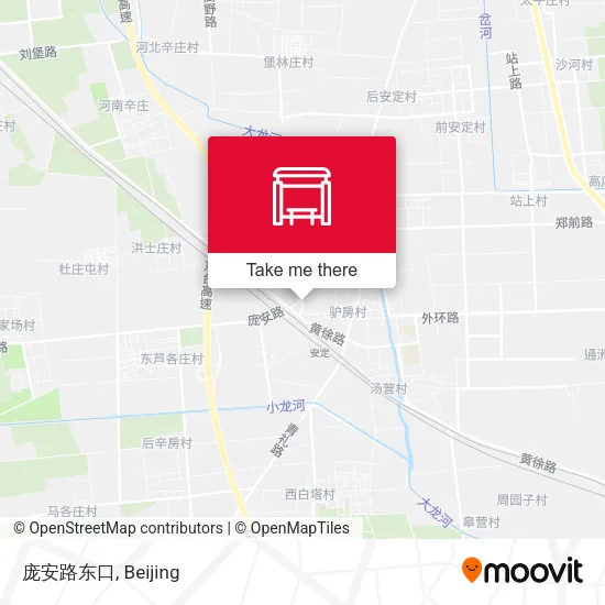 庞安路东口 map
