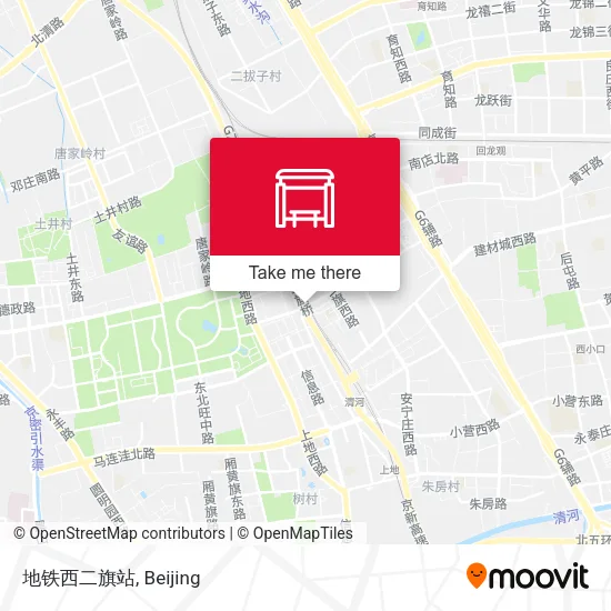 地铁西二旗站 map