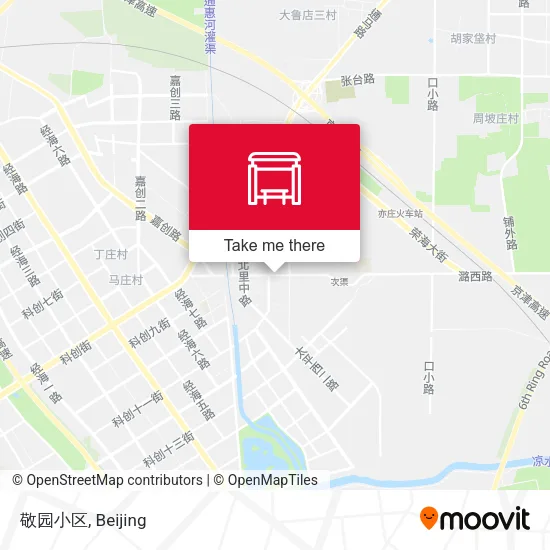 敬园小区 map