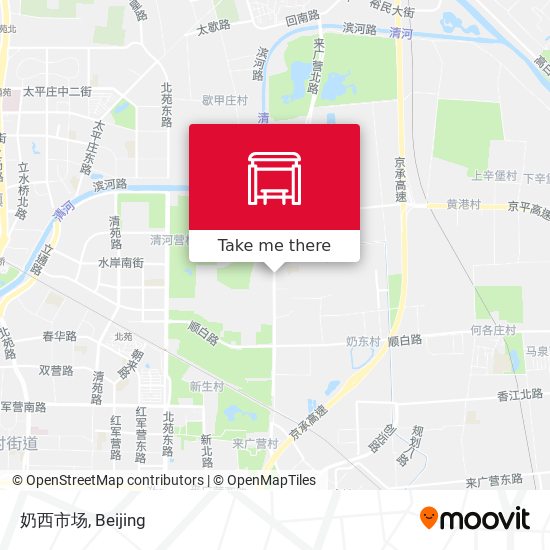 奶西市场 map