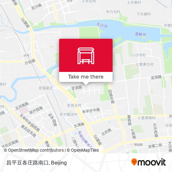 昌平豆各庄路南口 map