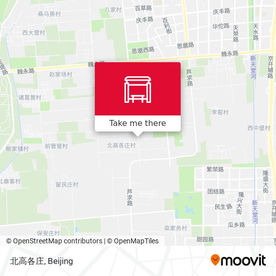 北高各庄 map