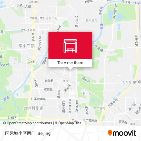 国际城小区西门 map