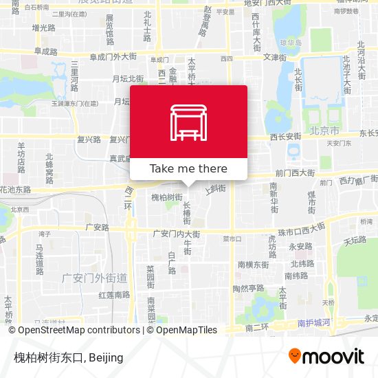 槐柏树街东口 map
