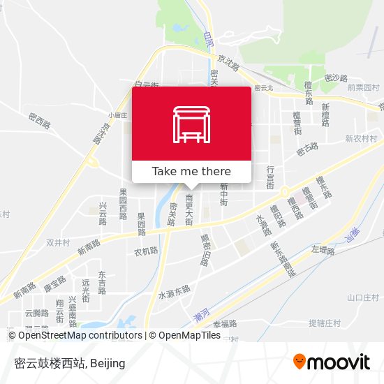 密云鼓楼西站 map