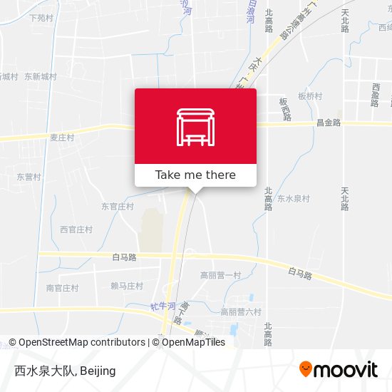 西水泉大队 map