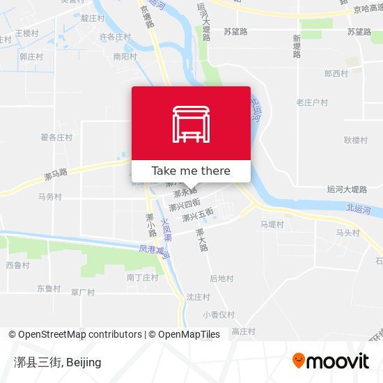 漷县三街 map