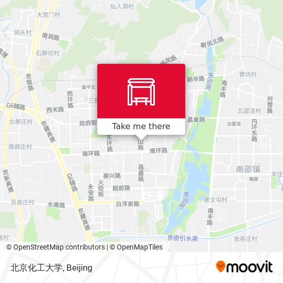 北京化工大学 map