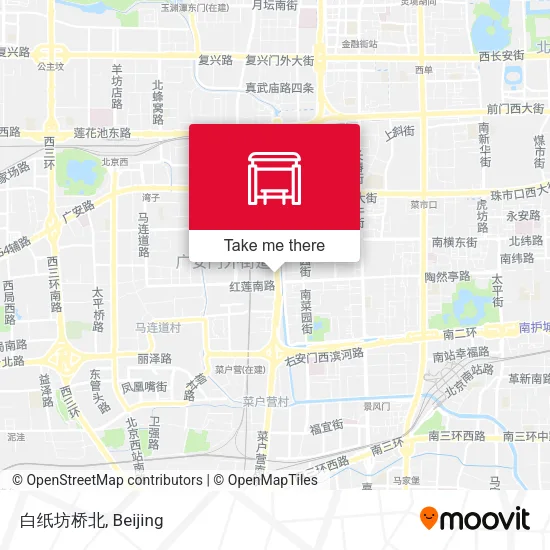 白纸坊桥北 map