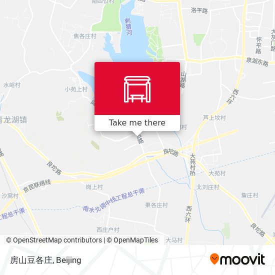 房山豆各庄 map