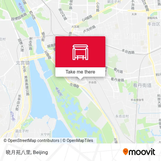 晓月苑八里 map