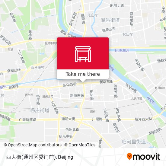 西大街(通州区委门前) map