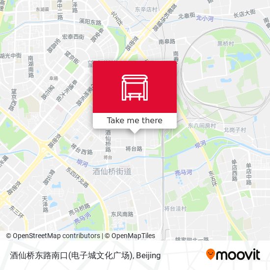 酒仙桥东路南口(电子城文化广场) map