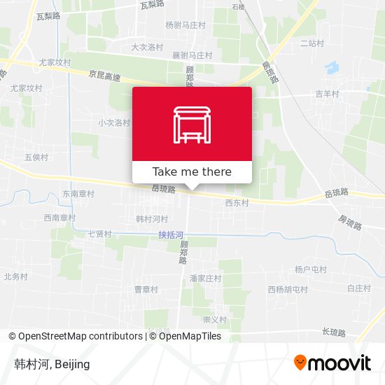 韩村河 map