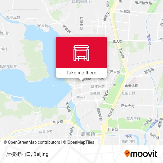 后横街西口 map