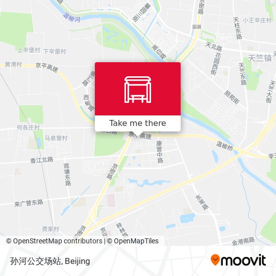 孙河公交场站 map