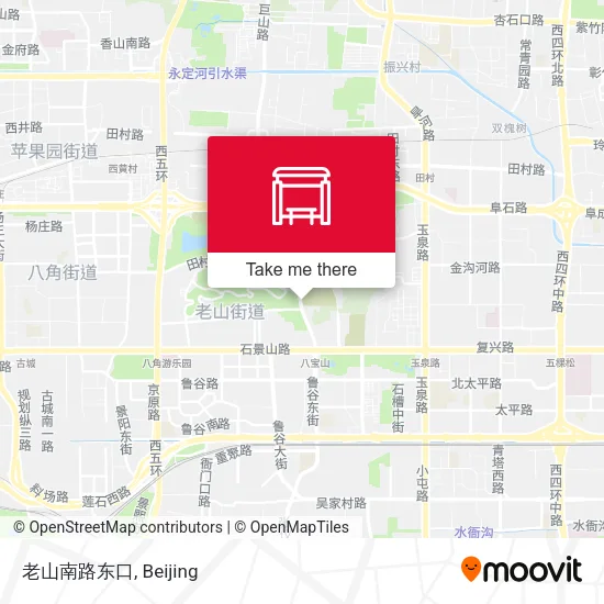 老山南路东口 map