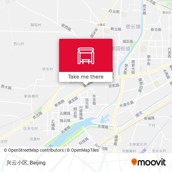兴云小区 map