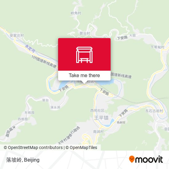 落坡岭 map