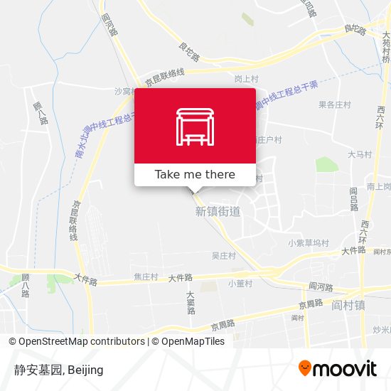 静安墓园 map