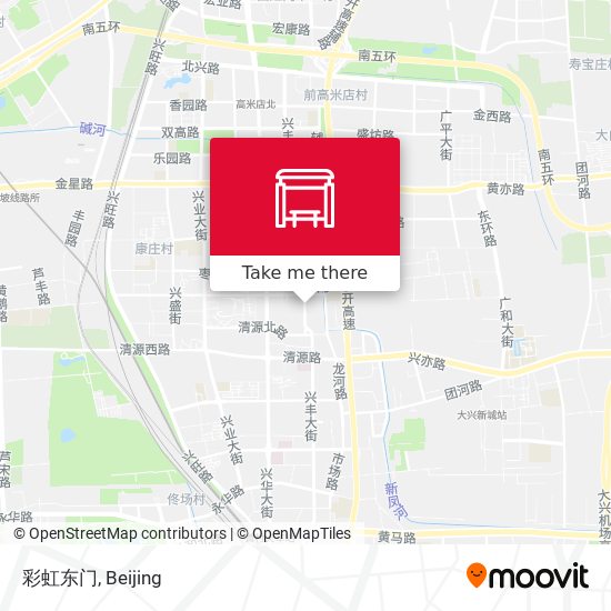 彩虹东门 map