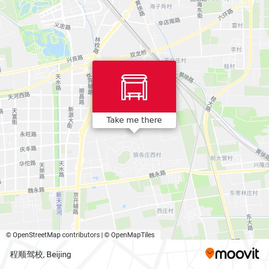 程顺驾校 map