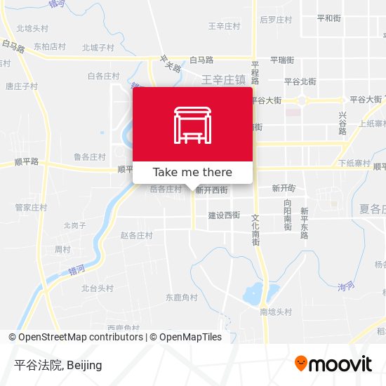平谷法院 map