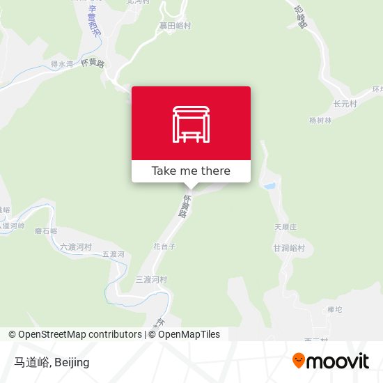 马道峪 map