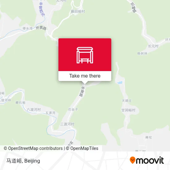 马道峪 map