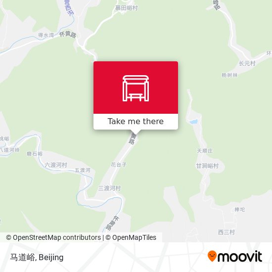 马道峪 map