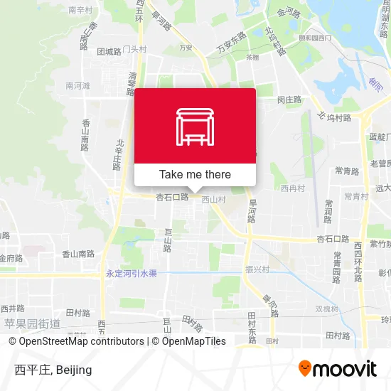 西平庄 map