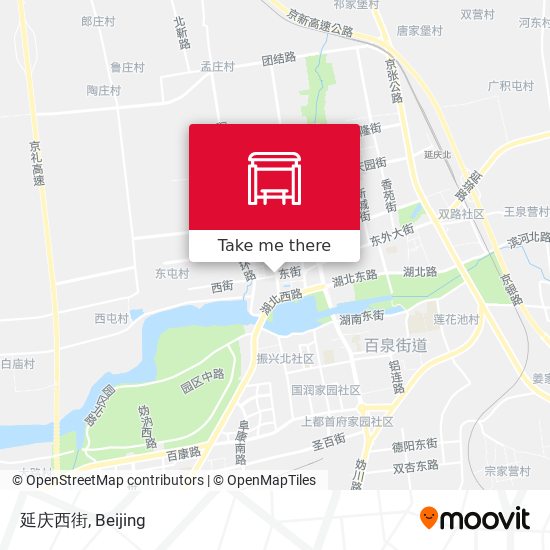 延庆西街 map