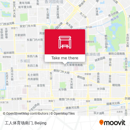 工人体育场南门 map