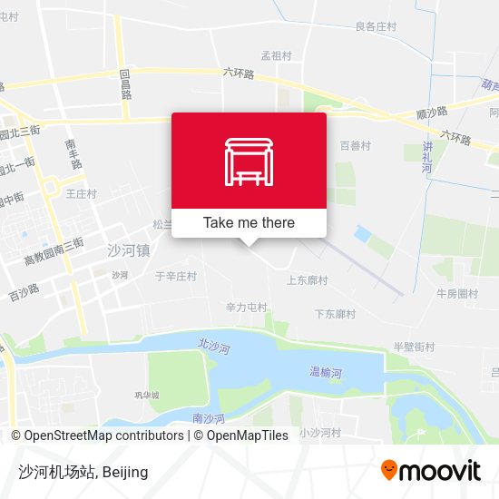 沙河机场站 map