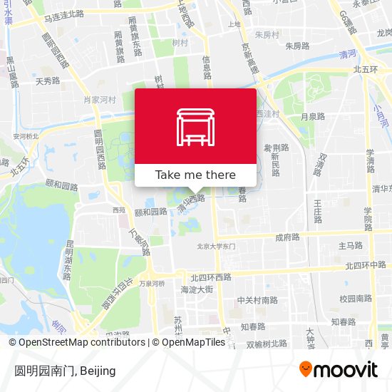 圆明园南门 map