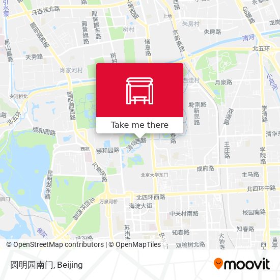 圆明园南门 map
