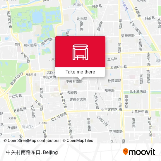 中关村南路东口 map