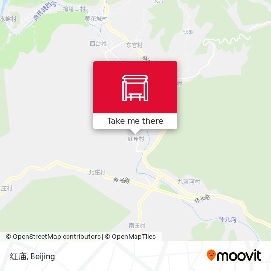 红庙 map