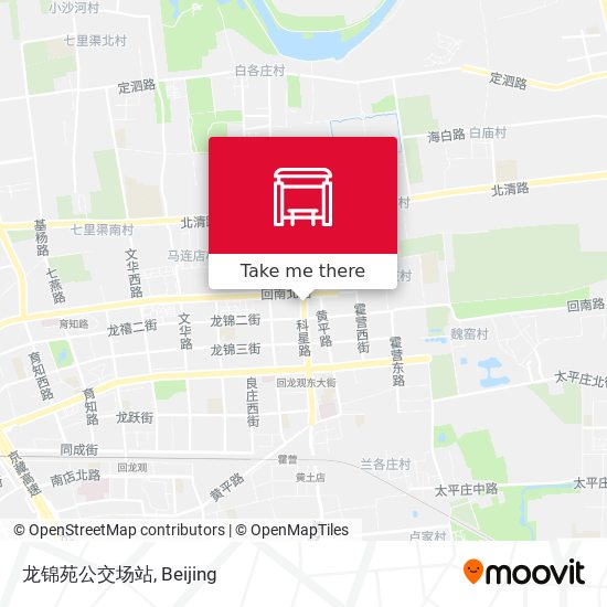 龙锦苑公交场站 map