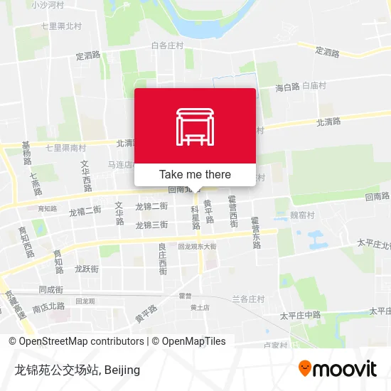 龙锦苑公交场站 map