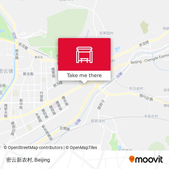 密云新农村 map