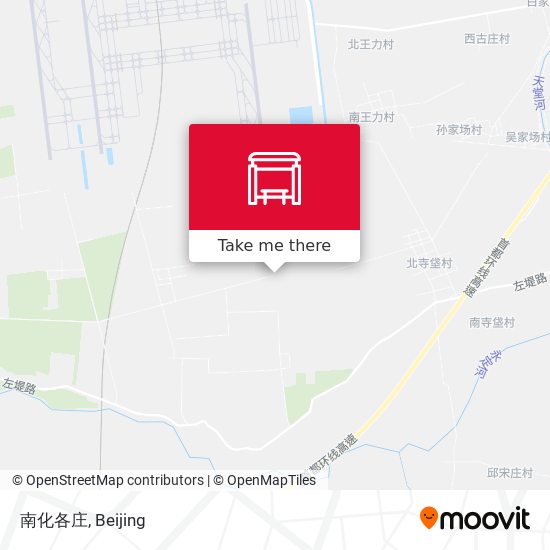 南化各庄 map