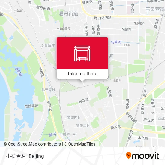 小葆台村 map