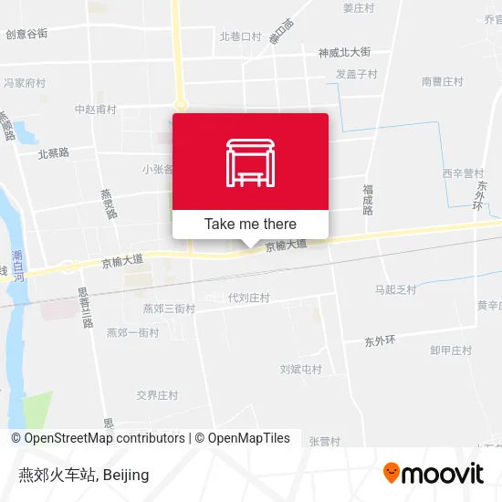 燕郊火车站 map
