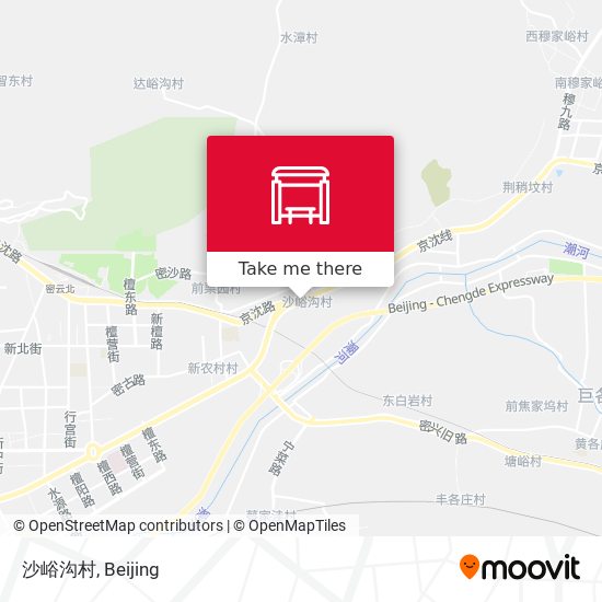 沙峪沟村 map