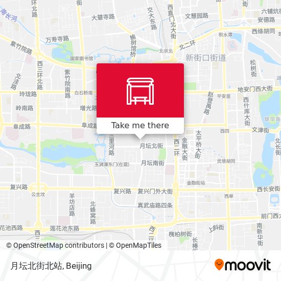 月坛北街北站 map